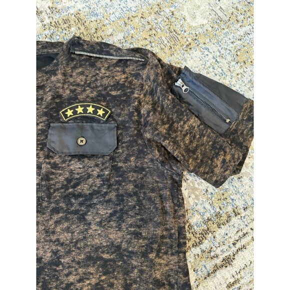 knickerbocker nyc ltd. edt. 23 Gold Black Army Skater shirt Adult Size XL - Picture 3 of 8